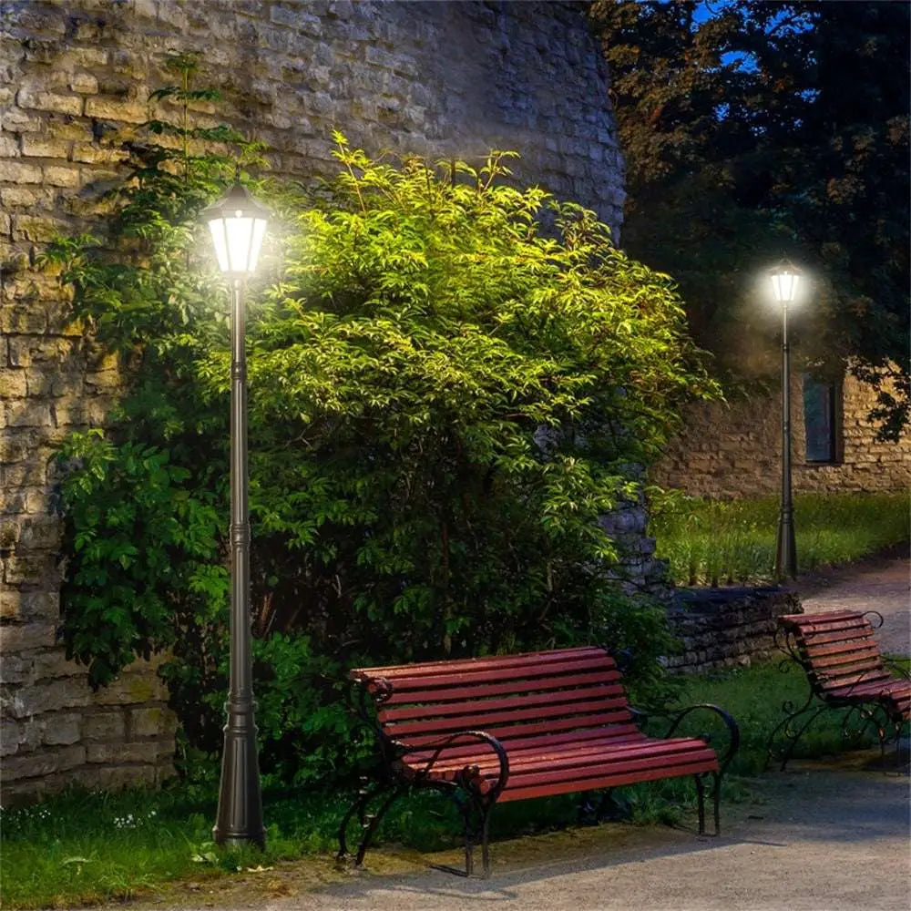 Outdoor traditional lamp post lights led. Elegant led tall outdoor garden path lights. LED Garden Lights