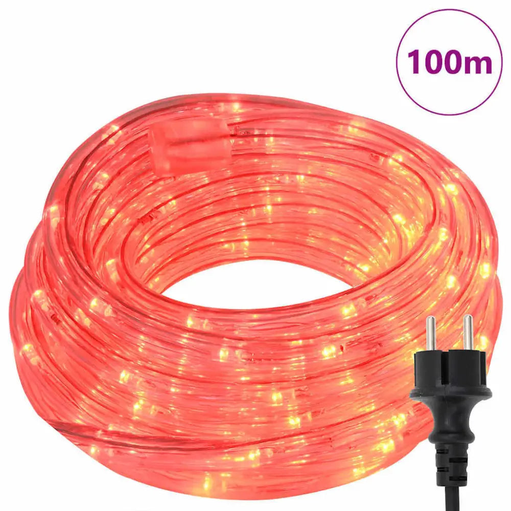 Rope Light with 2400 LEDs Red 100 m PVC - Luxury Christmas Collection