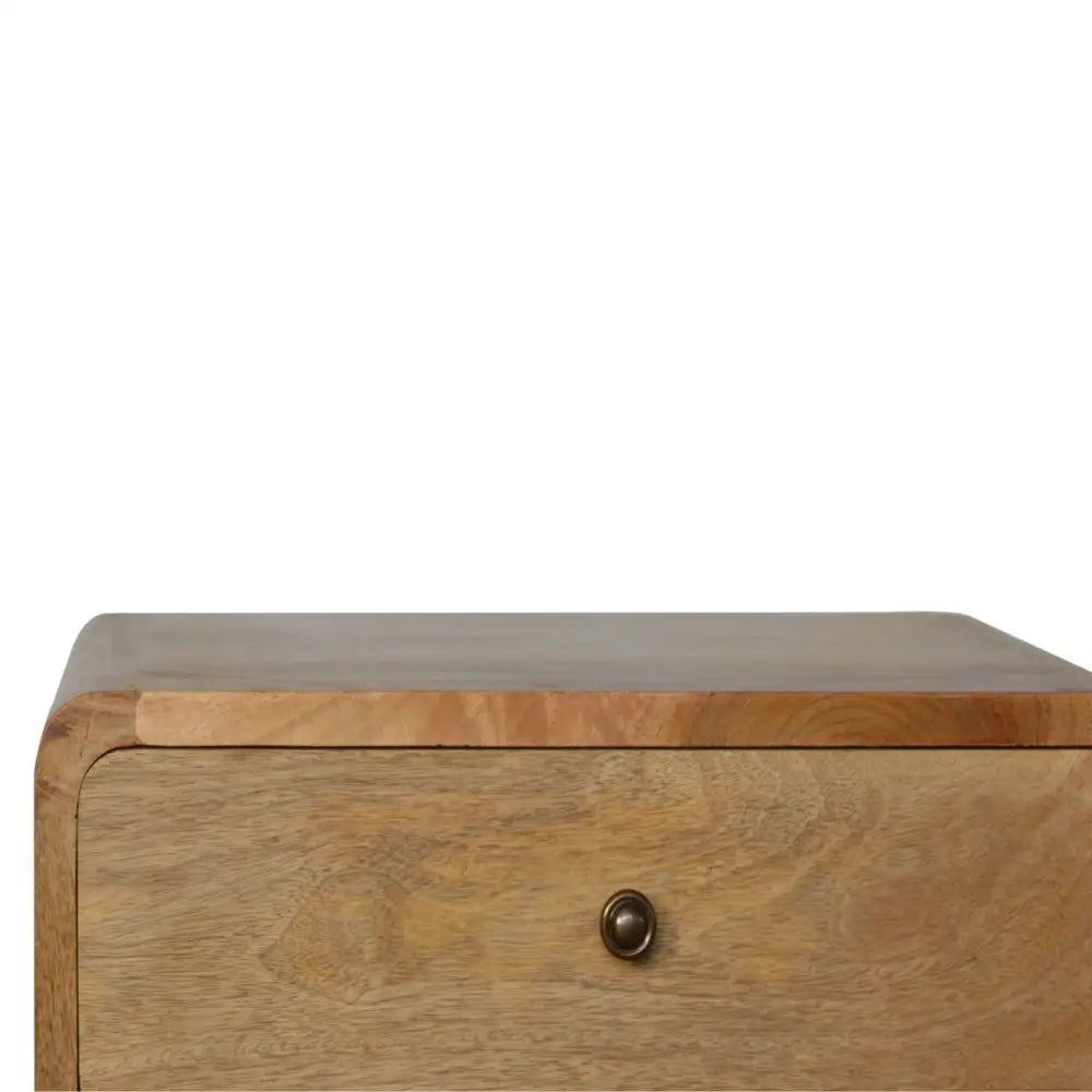 Wooden Bedside Cabinet with 2 Drawers. Eco-friendly home decor.