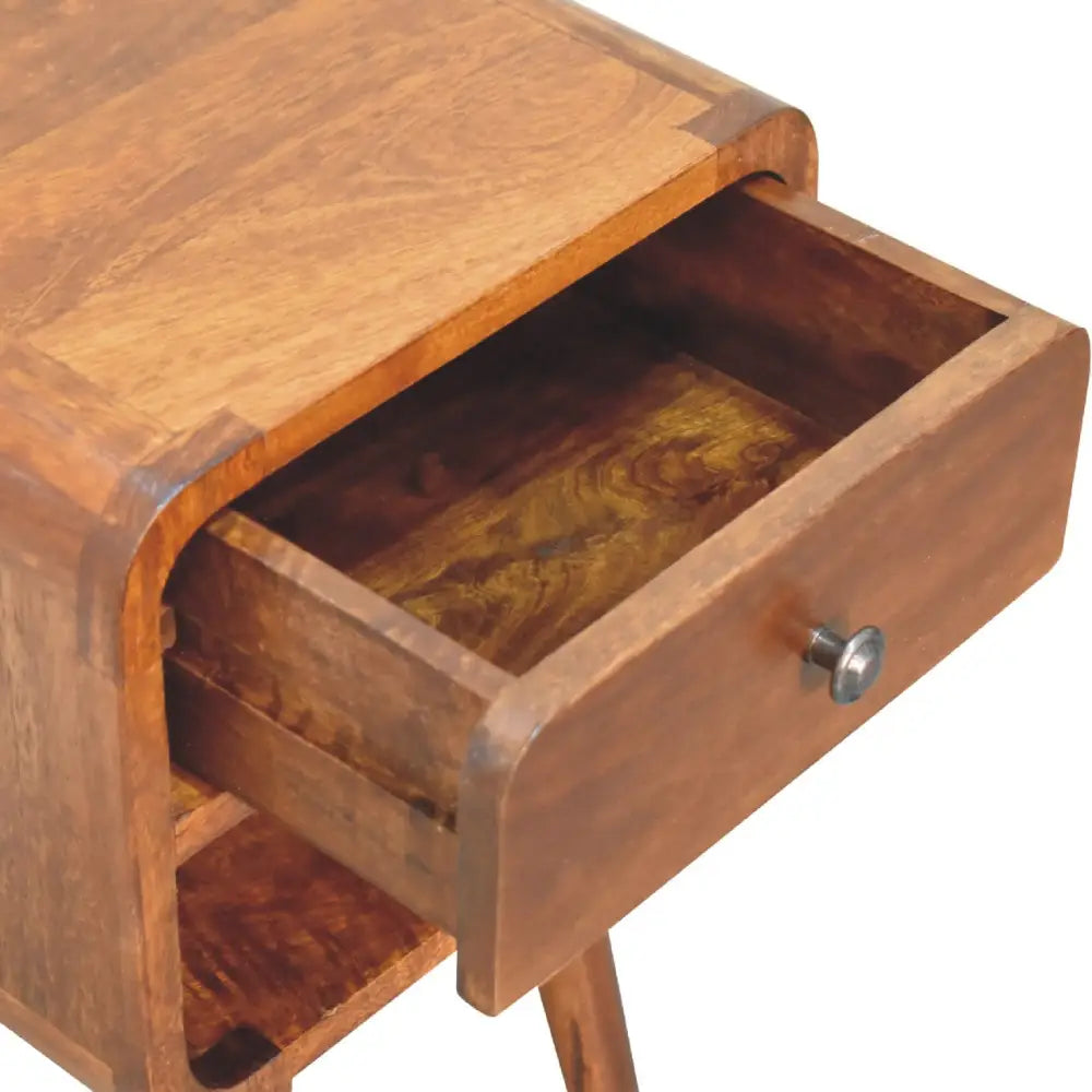 Tall Wooden bedside table  drawer max 40cm. Eco-friendly home decor. Sustainable furniture.