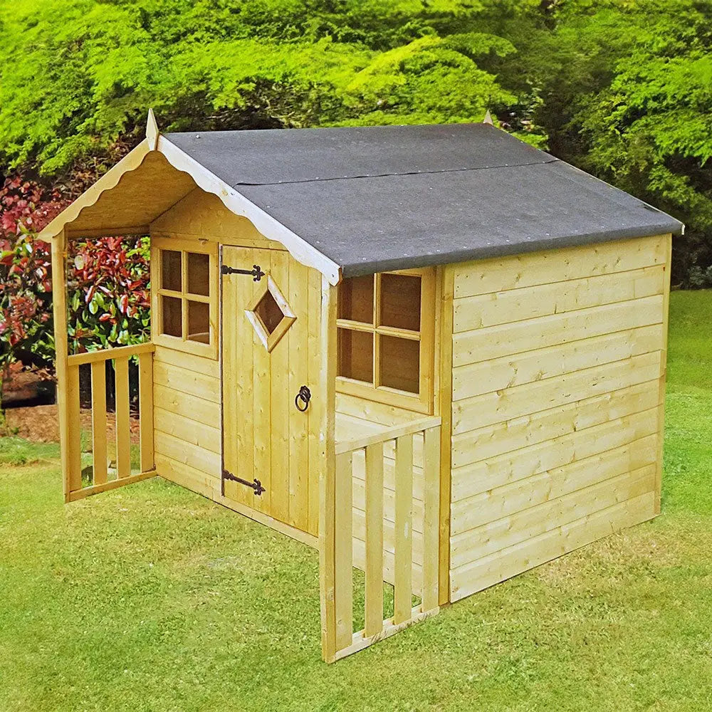 This Wooden Playhouse – Charming Garden Den for Kids 6ft x 4ft - Children Playhouse