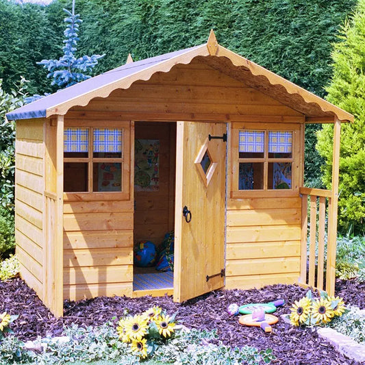 This Wooden Playhouse – Charming Garden Den for Kids 6ft x 4ft - Children Playhouse