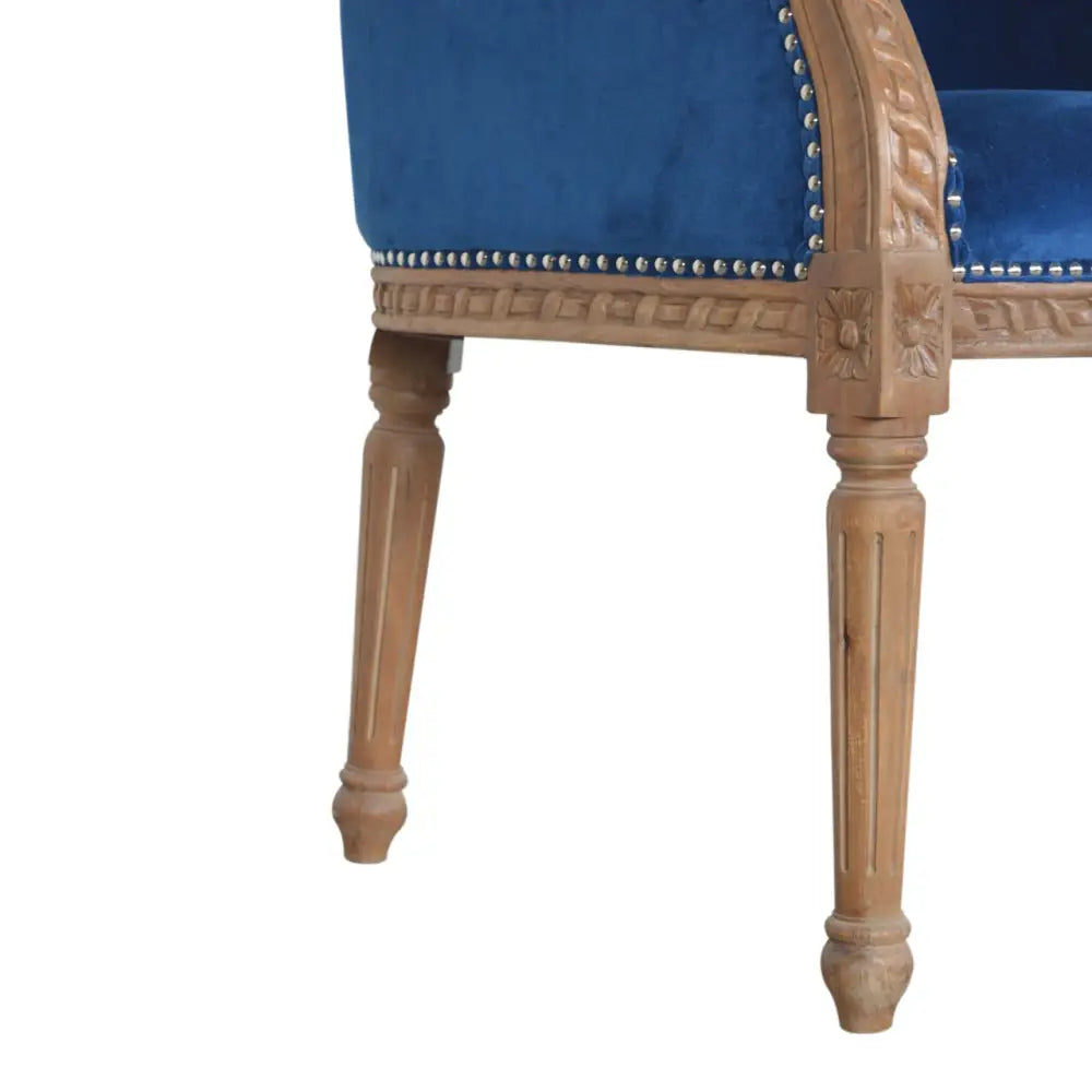 Luxury Velvet Occasional Chair. With velvet seat, arms and backrest. Available in 7 sumptuous colours. Eco-friendly home decor.