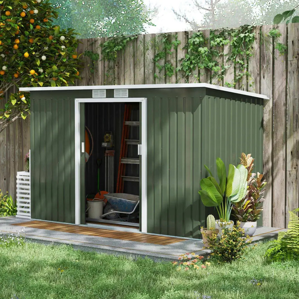 Weatherproof luxury storage for the gardenLockable garden metal bike storage shed. Luxury storage for your garden