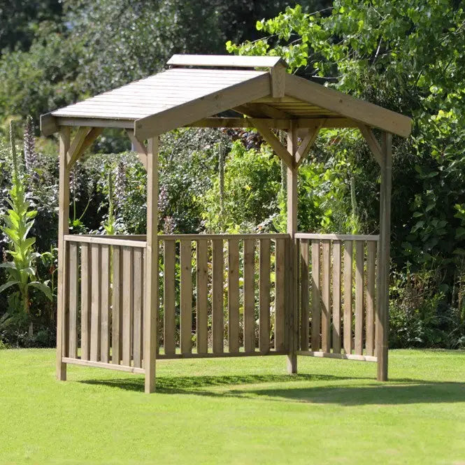 Luxury Wooden bbq shelter with sides