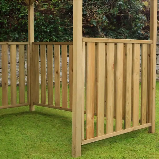 Luxury Wooden bbq shelter with sides