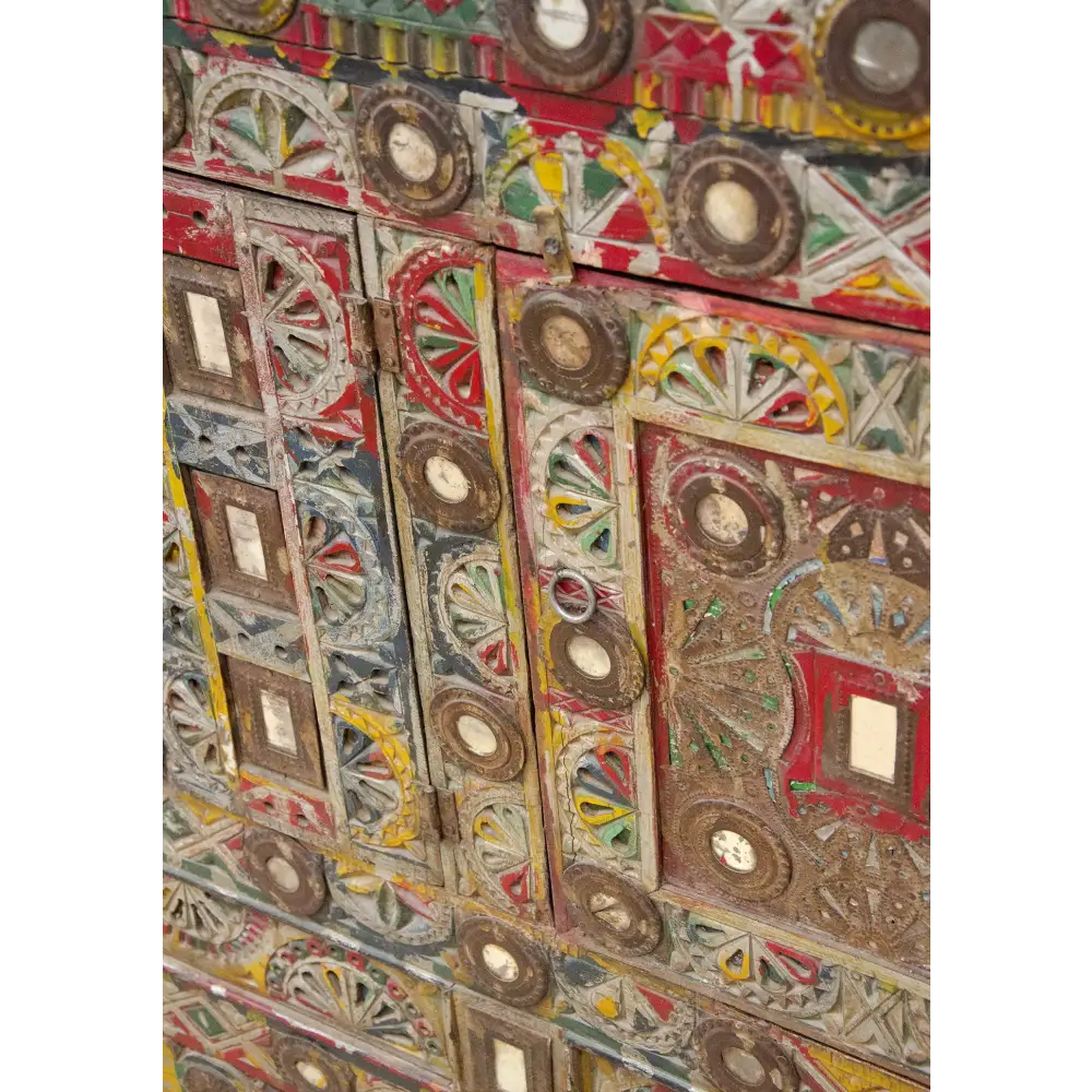 Wooden Damchiya Chest. Hand-Painted Wooden Damchiya Chest. Decorative with intricate patterns and colours