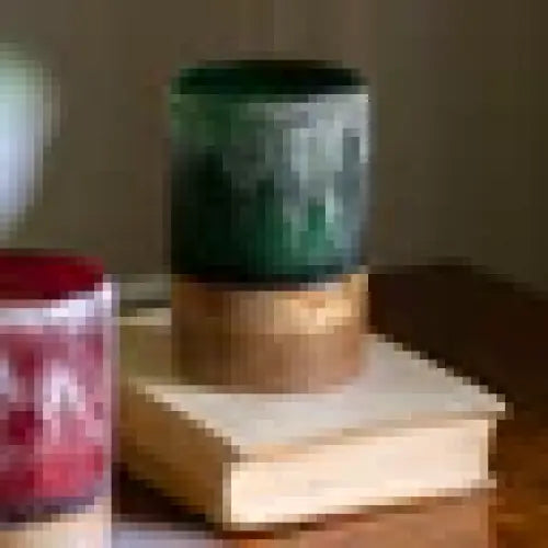 Woodland Pine Christmas Candle – Handcrafted Glass & Mango Wood | Woodfalls Elite